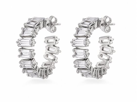 Earrings Ultima Edizione Woman Cerchi in Silver OAO7084 - OAO7084
